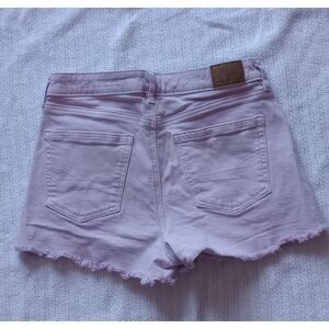 American Eagle Size 4 Rose Pink Cut Off Stretch Shorts